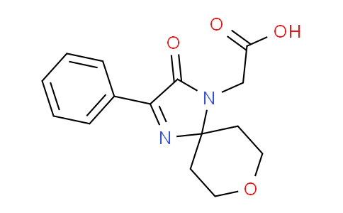 CAS No. 1708080-17-4, 2-(2-Oxo-3-phenyl-8-oxa-1,4-diazaspiro[4.5]dec-3-en-1-yl)acetic acid