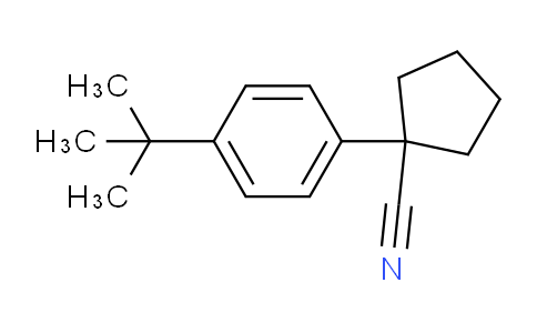 CAS No. 1096355-19-9, 1-[4-(tert-Butyl)phenyl]cyclopentanecarbonitrile