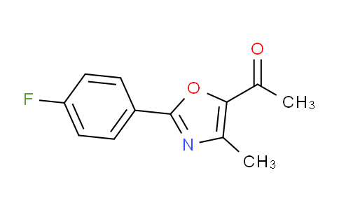 CAS No. 1565845-75-1, 1-(2-(4-Fluorophenyl)-4-methyloxazol-5-yl)ethanone