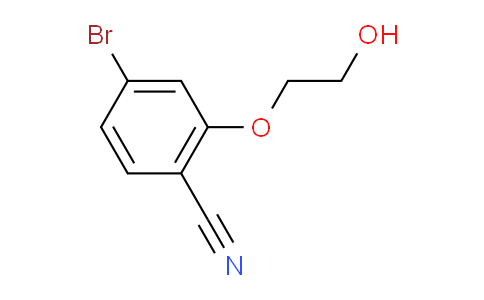 CAS No. 1600906-13-5, 4-Bromo-2-(2-hydroxyethoxy)benzonitrile