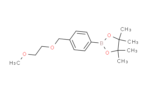 CAS No. 1580442-16-5, 2-(4-((2-Methoxyethoxy)methyl)phenyl)-4,4,5,5-tetramethyl-1,3,2-dioxaborolane