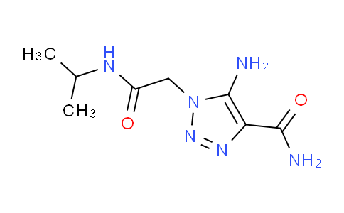 CAS No. 1228070-75-4, 5-Amino-1-(2-(isopropylamino)-2-oxoethyl)-1H-1,2,3-triazole-4-carboxamide