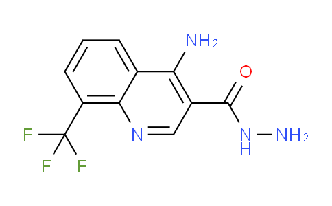 CAS No. 1049114-52-4, 4-Amino-8-(trifluoromethyl)quinoline-3-carbohydrazide