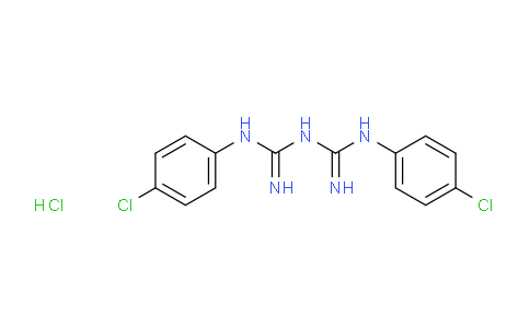 CAS No. 13590-98-2, 1,5-Bis(4-chlorophenyl)biguanide hydrochloride