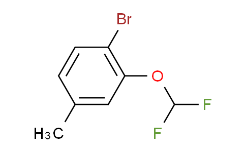 CAS No. 1261613-91-5, 4-Bromo-3-(difluoromethoxy)toluene