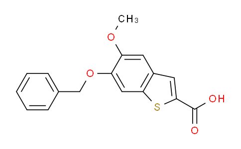 CAS No. 1263212-41-4, 6-(Benzyloxy)-5-methoxybenzo[b]thiophene-2-carboxylic acid