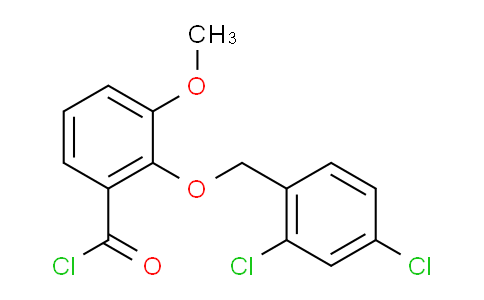 CAS No. 1160260-33-2, 2-((2,4-Dichlorobenzyl)oxy)-3-methoxybenzoyl chloride