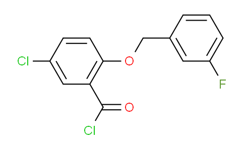 CAS No. 1160260-46-7, 5-Chloro-2-((3-fluorobenzyl)oxy)benzoyl chloride