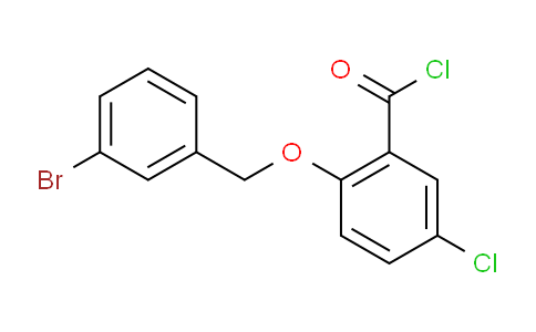CAS No. 1160260-64-9, 2-((3-Bromobenzyl)oxy)-5-chlorobenzoyl chloride