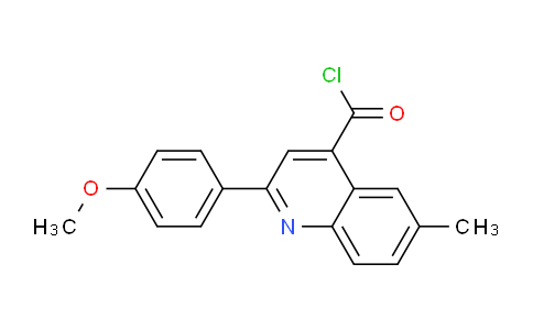 CAS No. 1160264-63-0, 2-(4-Methoxyphenyl)-6-methylquinoline-4-carbonyl chloride