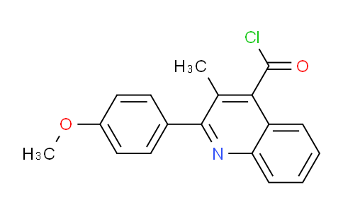 CAS No. 1160264-94-7, 2-(4-Methoxyphenyl)-3-methylquinoline-4-carbonyl chloride