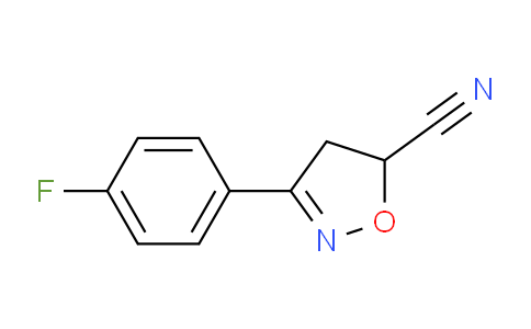 CAS No. 1160472-60-5, 3-(4-Fluorophenyl)-4,5-dihydroisoxazole-5-carbonitrile