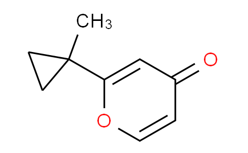 CAS No. 1163707-49-0, 2-(1-Methylcyclopropyl)-4H-pyran-4-one