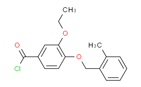 CAS No. 1160251-05-7, 3-Ethoxy-4-((2-methylbenzyl)oxy)benzoyl chloride