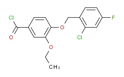 CAS No. 1160251-09-1, 4-((2-Chloro-4-fluorobenzyl)oxy)-3-ethoxybenzoyl chloride