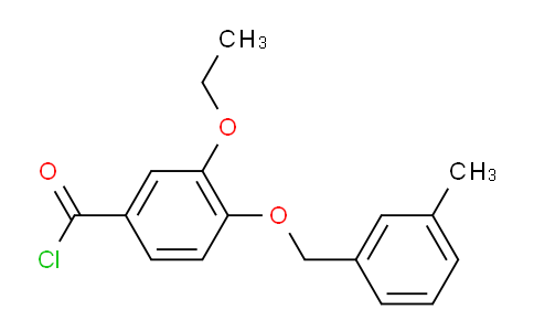 CAS No. 1160251-19-3, 3-Ethoxy-4-((3-methylbenzyl)oxy)benzoyl chloride
