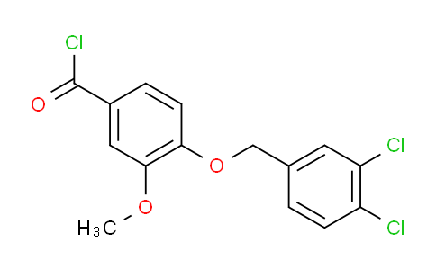 CAS No. 1160251-23-9, 4-((3,4-Dichlorobenzyl)oxy)-3-methoxybenzoyl chloride