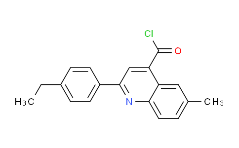 CAS No. 1160253-51-9, 2-(4-Ethylphenyl)-6-methylquinoline-4-carbonyl chloride