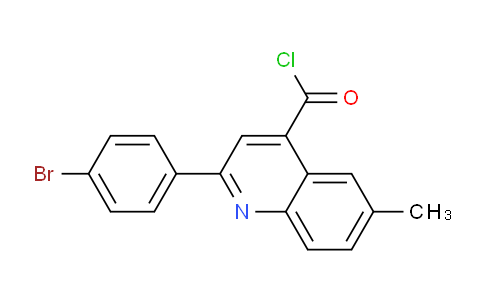 CAS No. 1160253-71-3, 2-(4-Bromophenyl)-6-methylquinoline-4-carbonyl chloride