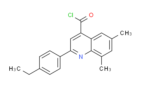 CAS No. 1160254-99-8, 2-(4-Ethylphenyl)-6,8-dimethylquinoline-4-carbonyl chloride