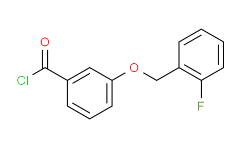 CAS No. 1160259-94-8, 3-((2-Fluorobenzyl)oxy)benzoyl chloride
