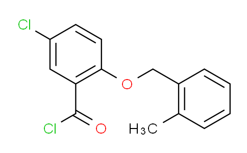 CAS No. 1160260-16-1, 5-Chloro-2-((2-methylbenzyl)oxy)benzoyl chloride