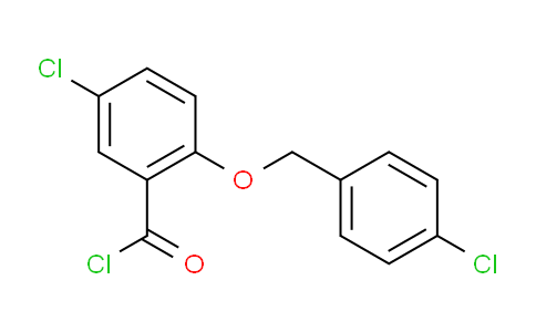 CAS No. 1160260-20-7, 5-Chloro-2-((4-chlorobenzyl)oxy)benzoyl chloride