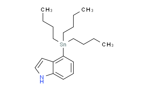 CAS No. 1025745-98-5, 4-(Tributylstannyl)-1H-indole