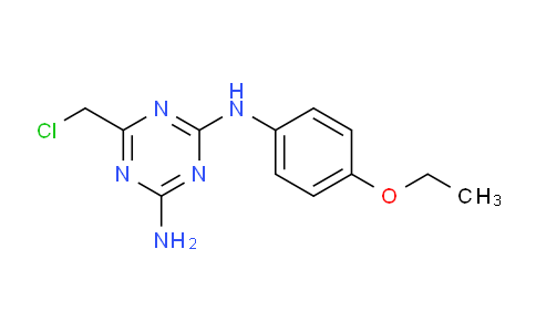 CAS No. 105704-31-2, 6-(Chloromethyl)-N2-(4-ethoxyphenyl)-1,3,5-triazine-2,4-diamine