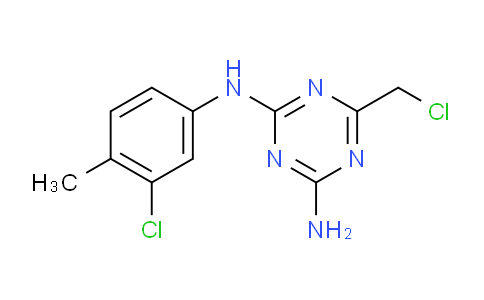 CAS No. 1379811-47-8, N2-(3-Chloro-4-methylphenyl)-6-(chloromethyl)-1,3,5-triazine-2,4-diamine