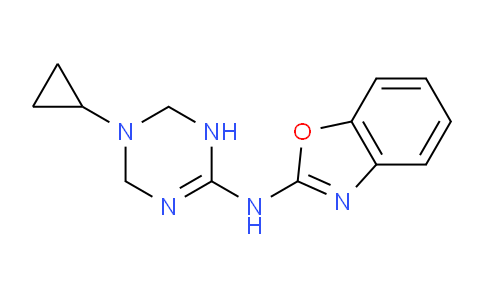 CAS No. 1379811-54-7, N-(5-Cyclopropyl-1,4,5,6-tetrahydro-1,3,5-triazin-2-yl)benzo[d]oxazol-2-amine