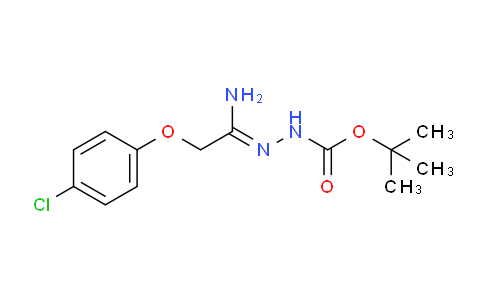 CAS No. 1053655-81-4, tert-Butyl 2-(1-amino-2-(4-chlorophenoxy)ethylidene)hydrazinecarboxylate