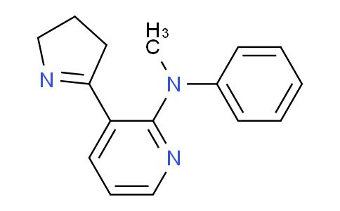 CAS No. 1352530-34-7, 3-(3,4-Dihydro-2H-pyrrol-5-yl)-N-methyl-N-phenylpyridin-2-amine