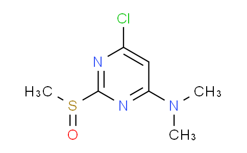 CAS No. 1353945-21-7, 6-Chloro-N,N-dimethyl-2-(methylsulfinyl)pyrimidin-4-amine