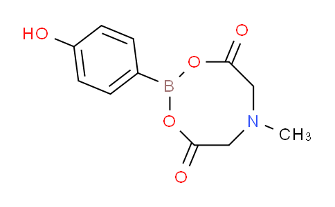 CAS No. 1312788-59-2, 2-(4-Hydroxyphenyl)-6-methyl-1,3,6,2-dioxazaborocane-4,8-dione
