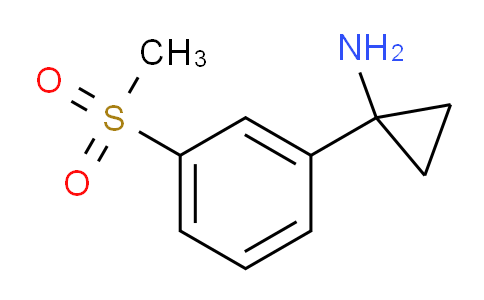 CAS No. 1314645-93-6, 1-[3-(Methylsulfonyl)phenyl]cyclopropylamine