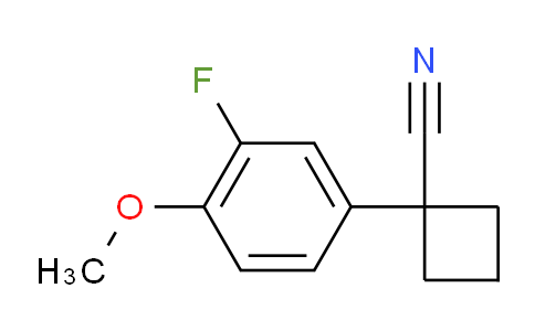 CAS No. 1314649-16-5, 1-(3-Fluoro-4-methoxyphenyl)cyclobutanecarbonitrile
