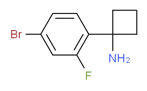 CAS No. 1314668-55-7, 1-(4-Bromo-2-fluorophenyl)cyclobutanamine
