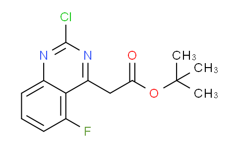 CAS No. 1312784-45-4, tert-Butyl 2-Chloro-5-fluoroquinazoline-4-acetate