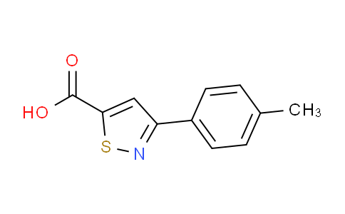 CAS No. 1338682-63-5, 3-(p-Tolyl)isothiazole-5-carboxylic acid