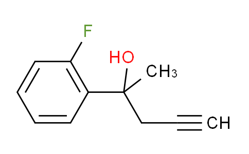 CAS No. 1339779-57-5, 2-(2-Fluorophenyl)pent-4-yn-2-ol