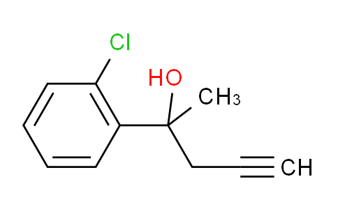 CAS No. 1340170-80-0, 2-(2-Chlorophenyl)-4-pentyn-2-ol
