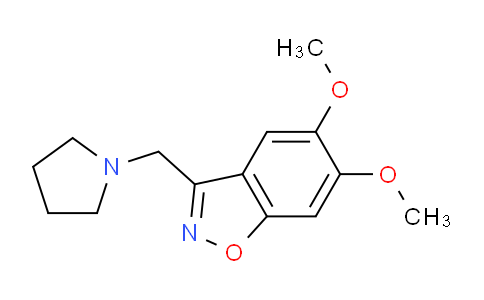 CAS No. 1609071-67-1, 5,6-Dimethoxy-3-(pyrrolidin-1-ylmethyl)benzo[d]isoxazole