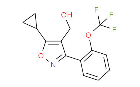 CAS No. 946426-90-0, 5-Cyclopropyl-3-[2-(trifluoromethoxy)phenyl]isoxazole-4-methanol