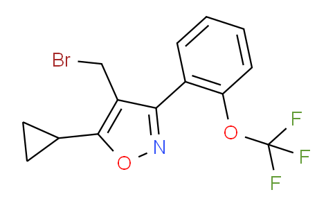 CAS No. 946427-86-7, 4-(Bromomethyl)-5-cyclopropyl-3-[2-(trifluoromethoxy)phenyl]isoxazole