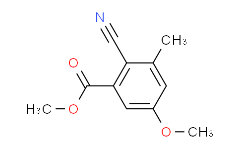 CAS No. 94742-93-5, METHYL 2-CYANO-5-METHOXY-3-METHYLBENZOATE