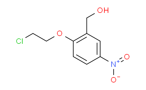 CAS No. 937273-30-8, 2-(2-Chloroethoxy)-5-nitrobenzyl Alcohol