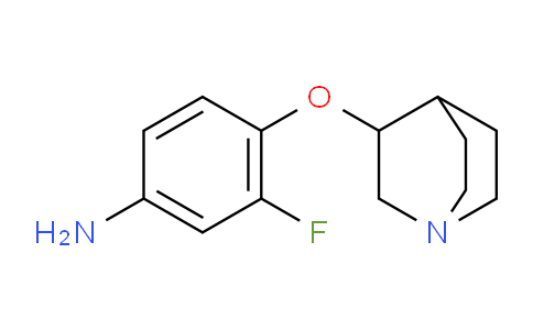 CAS No. 937598-44-2, 3-Fluoro-4-(quinuclidin-3-yloxy)aniline