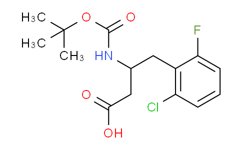 CAS No. 939802-35-4, 3-(Boc-amino)-4-(2-chloro-6-fluorophenyl)butyric Acid