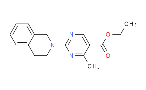 CAS No. 903446-37-7, Ethyl 2-(3,4-dihydroisoquinolin-2(1H)-yl)-4-methylpyrimidine-5-carboxylate